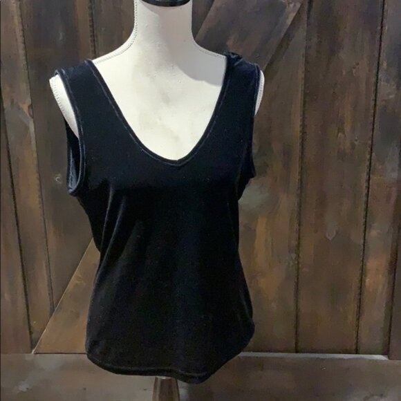 Tops - Velvety double v neck top